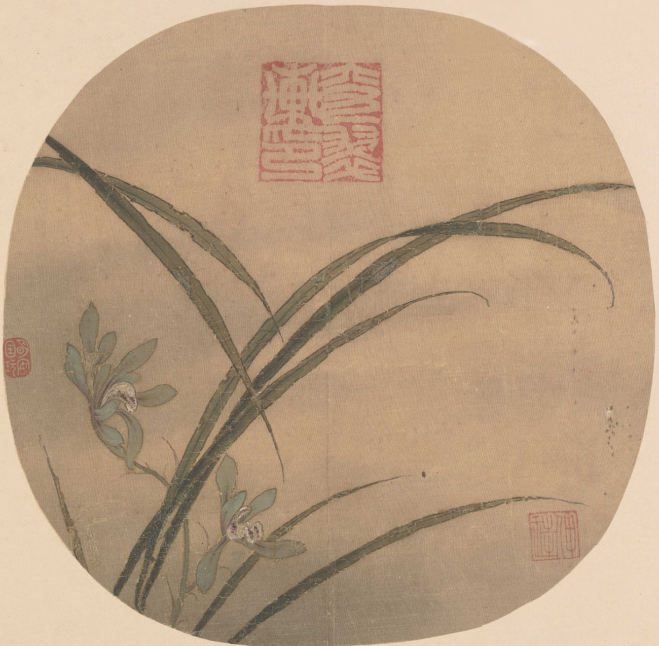 宋画扇面团扇画-2